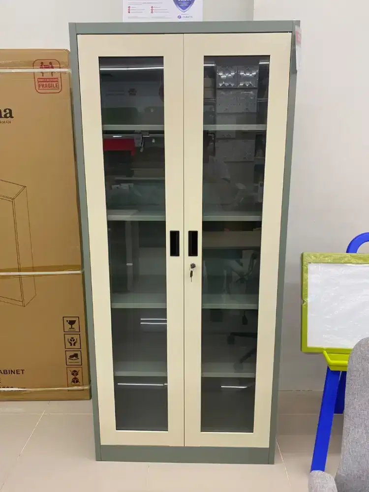 Simon File Cabinet Full Glass