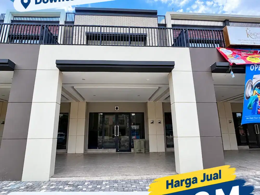 TERMURAH Dijual Ruko Downtown Drive 2 Lantai + Rooftop Harga 3,2M