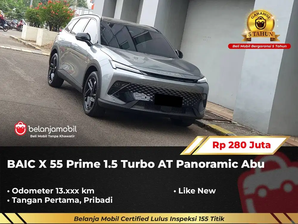 [GARANSI 5THN KM LOW] BAIC X55 X 55 Prime 1.5 Turbo AT 2023/2024/2025