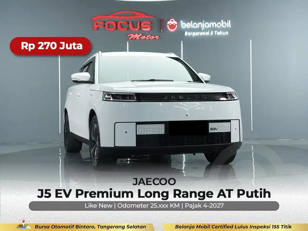[ GARANSI 5THN ] Jaecoo J5 J 5 EV Premium Long Range AT 2026/2025/2024