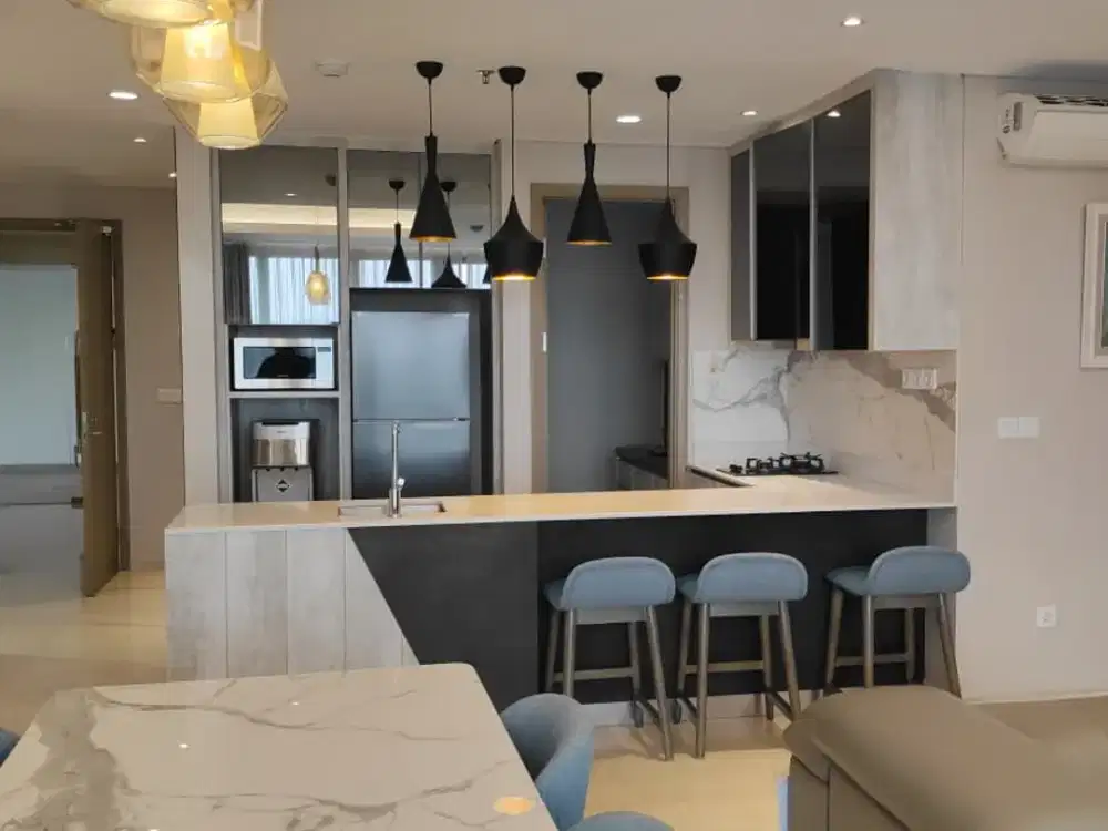 Dijual cepat apartemen gold coast type terrace sudah renov siap huni harga nego dikit
