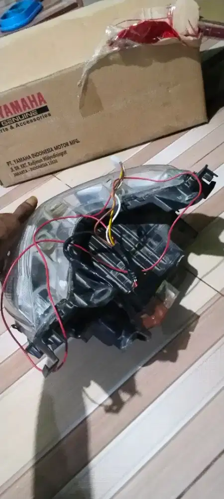 Lampu biled ori, merek AES komplit + mecca.