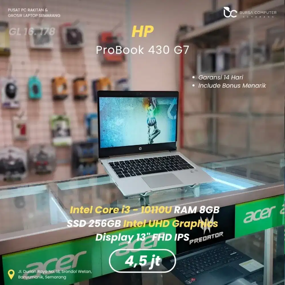 HP Probook 430 G7 | Core i3 10110U 8GB 256GB