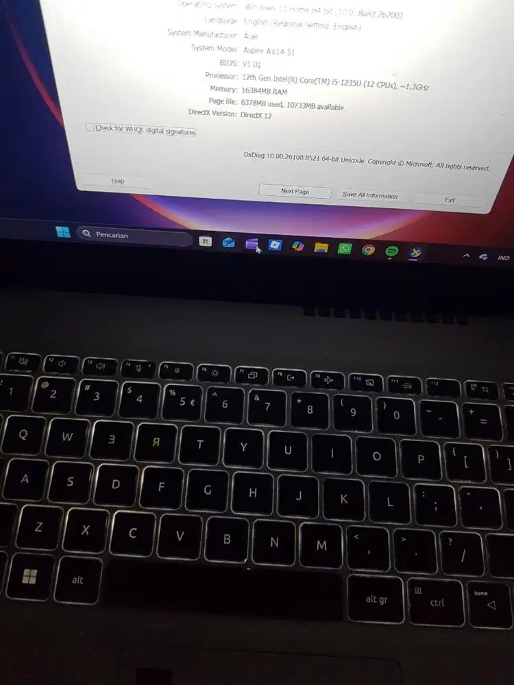 Di jual laptop acer vero 99% mulus