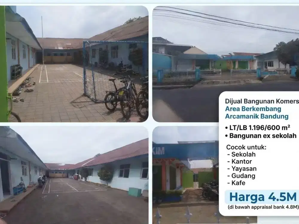 Dijual Bangunan Komersil Area Berkembang Arcamanik Bandung