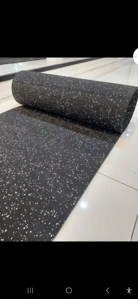 Karpet roll alas gym motif bintik premium import