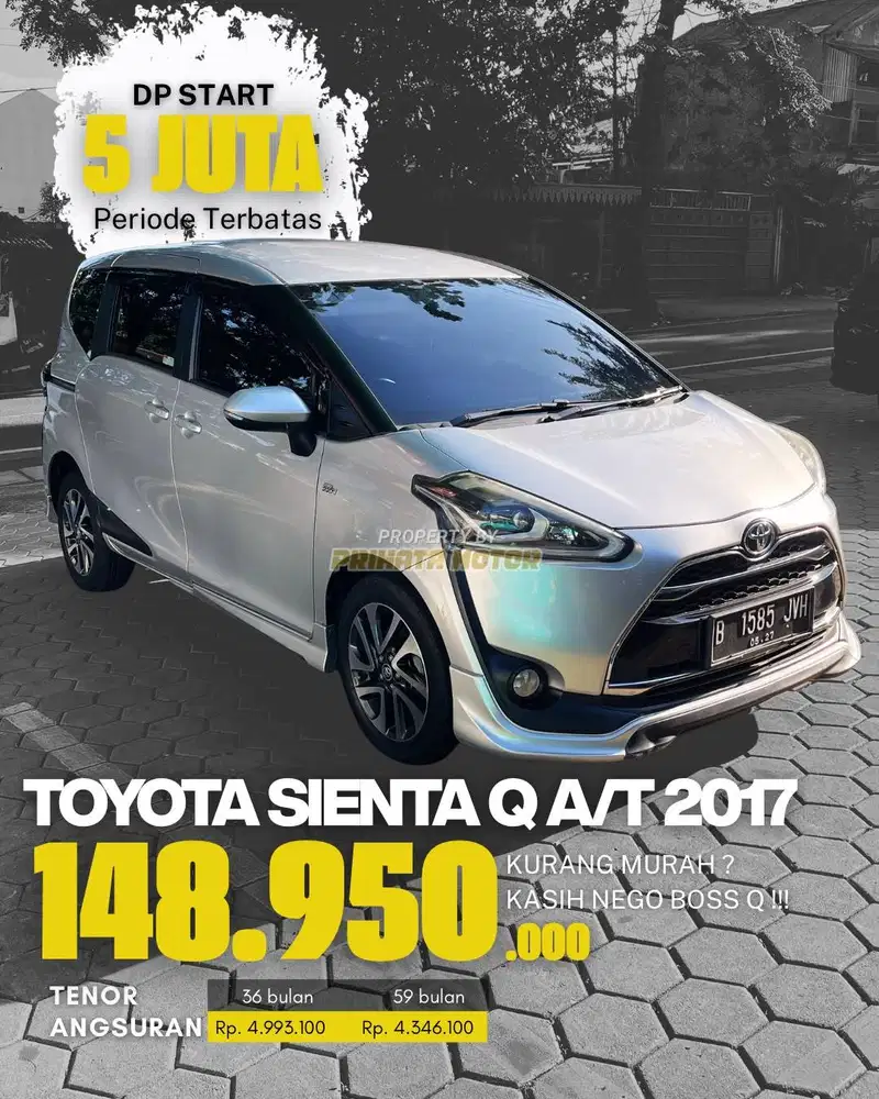 TOYOTA SIENTA Q A/T 2017 !!!