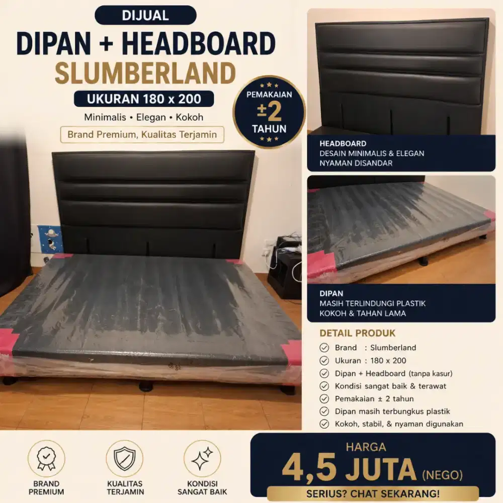 Dipan dan Headboard Slumberland