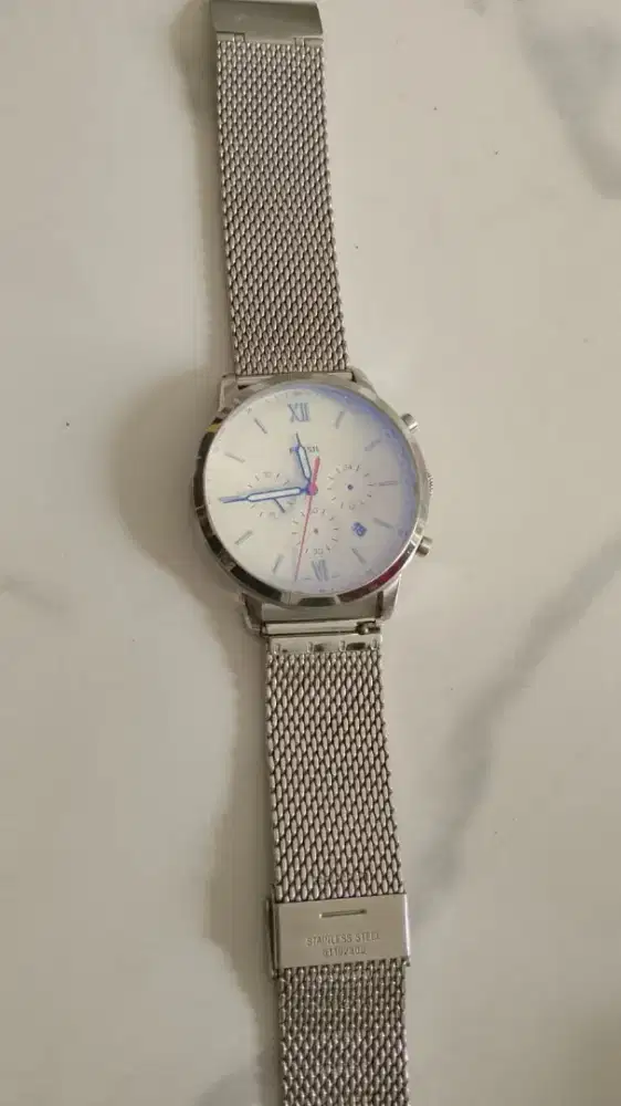 Fossil Chronograph Mesh Watch Original