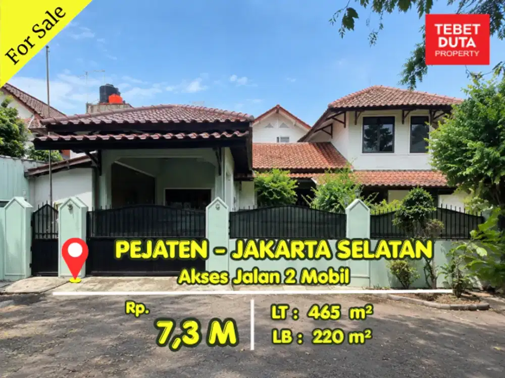 Dijual Cepat Rumah Pejaten Asri & Siap Huni Akses Jalan 2 Mobil