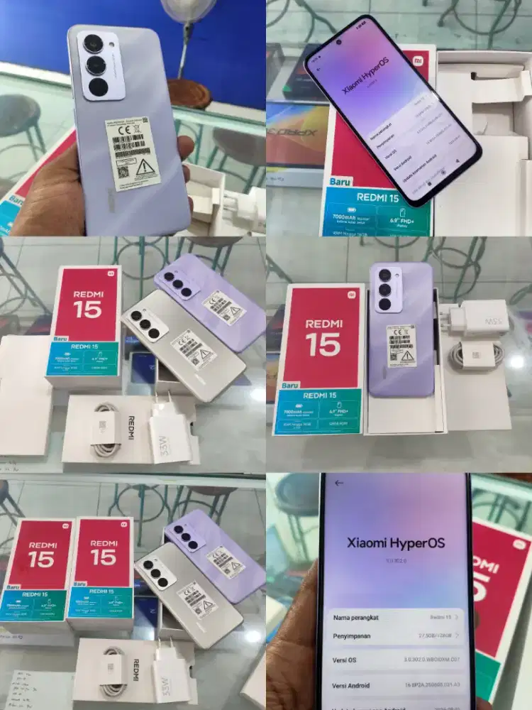 Redmi 15 8/128 (Second) Like New garansi masih pnjang