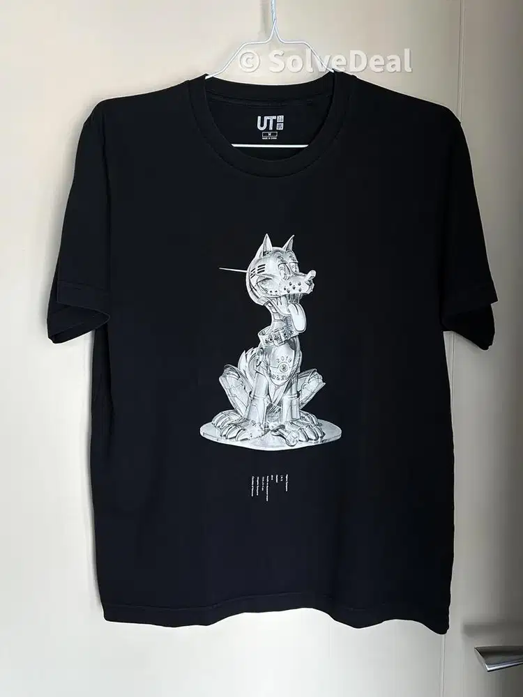 Kaos Uniqlo Neo Miyage Hajime Sorayama Hachiko Black