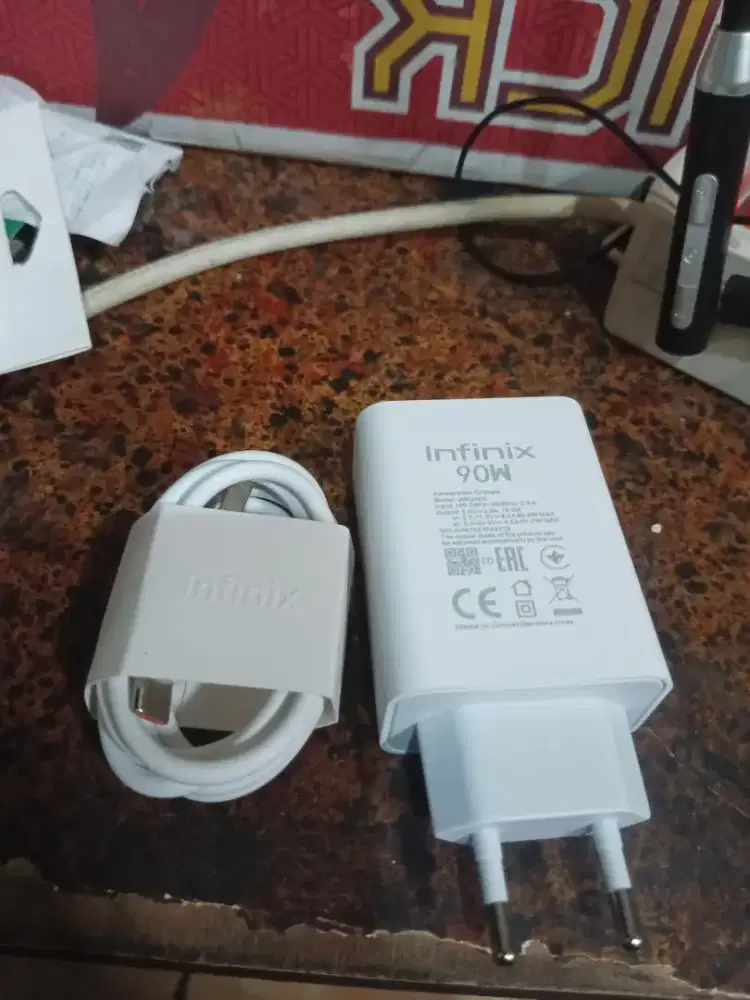 Charger Infinix 90W MAX fast Charging original Baru