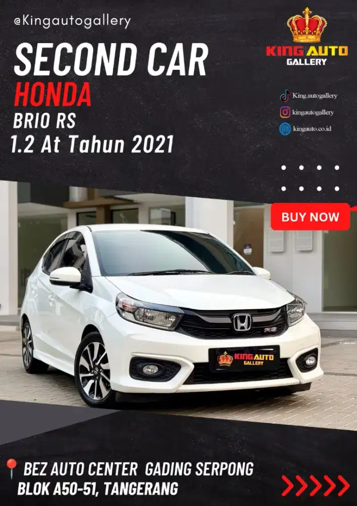 Honda BRIO RS 1.2 CVT 2021 Tangan Pertama
