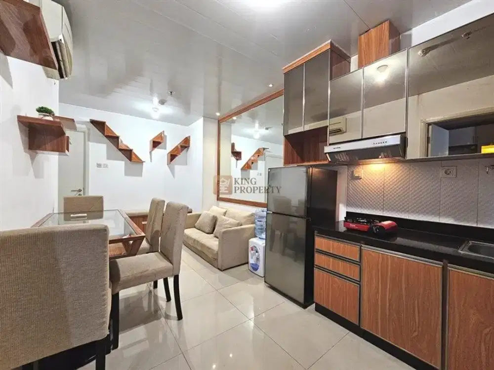 Special Unit! Sewa Apartemen 2BR Jadi 1BR Apartemen Madison Park Furnished Minimalis Dekat Mall Central Park, Fasilitas Gym, Kolam Renang, Billiard.