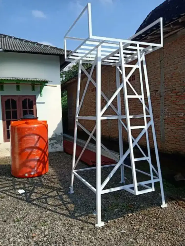 Menerima pemasangan dudukan toren air besi siku