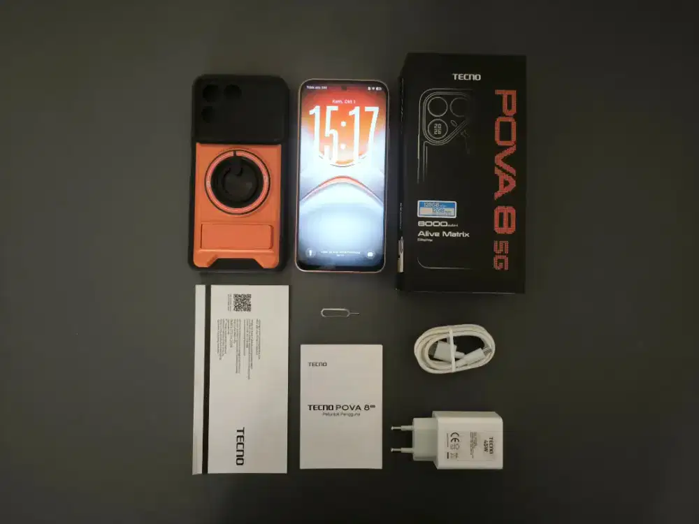Tecno Pova 8 5G 6/128 - Baru 2 Bulan, Fullset Istimewa