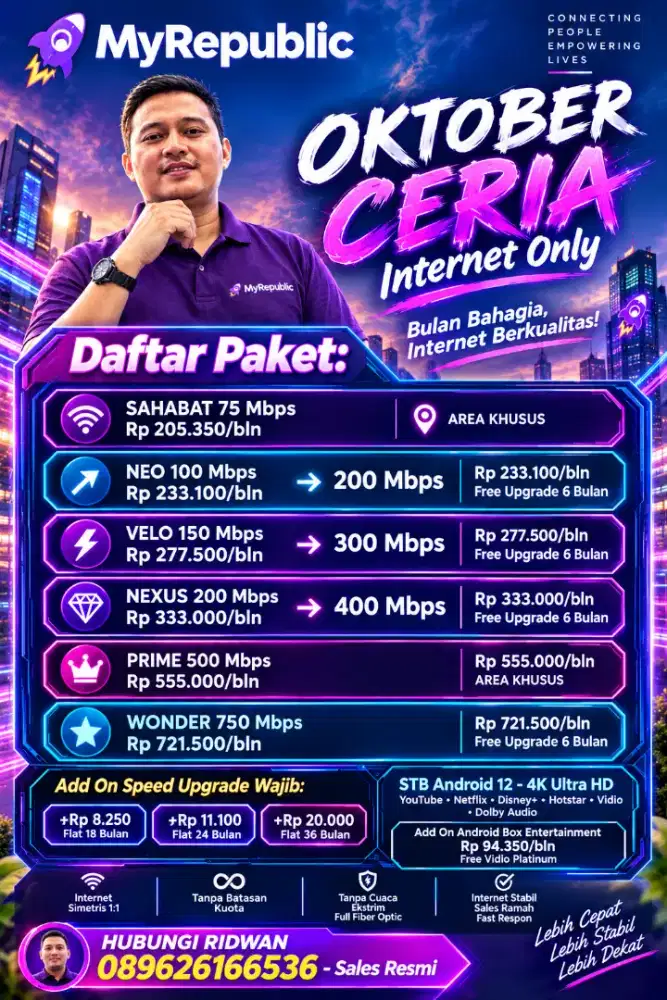 Wifi terbaik dan terlaris my republic