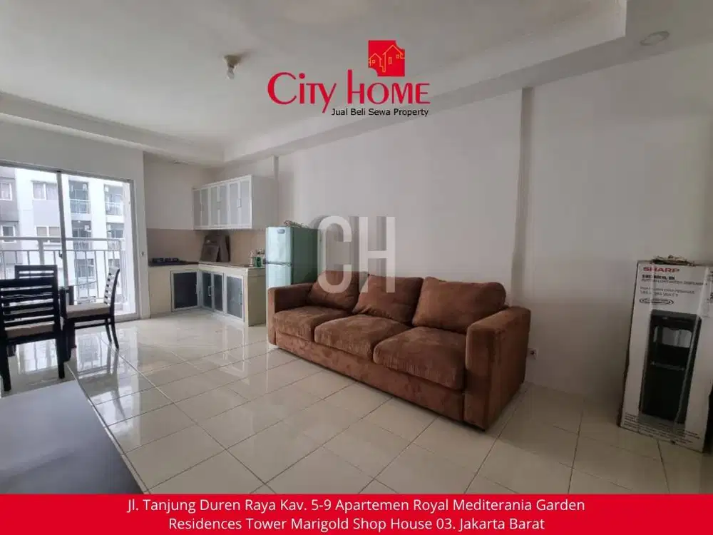 Sewa Apartemen 3 BR Furnished di Mediterania Garden Residences 2