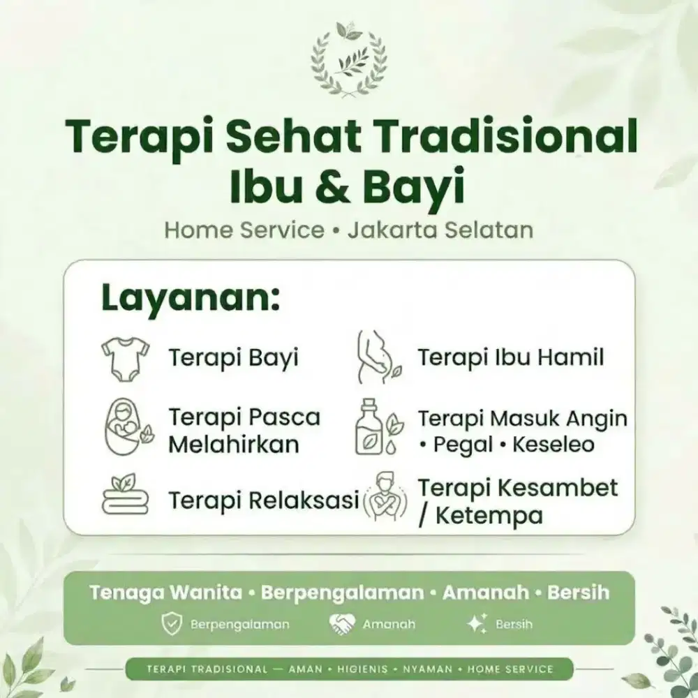 Teraphi sehat Bu Sri