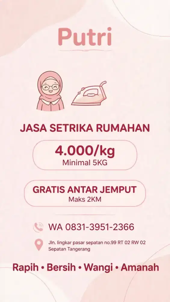 jasa setrika rumahan