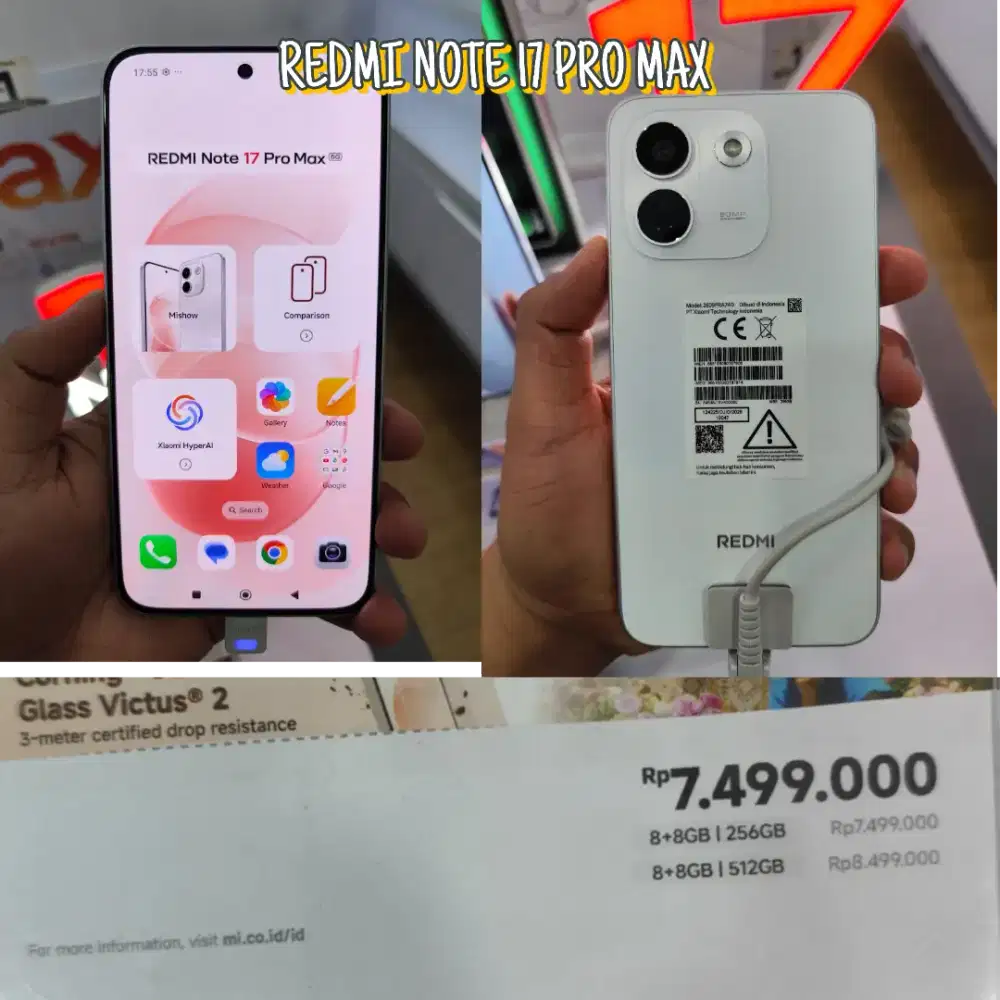 Promo Cicilan HP REDMI NOTE 17 PRO MAX tanpa DP Syarat hanya KTP saja