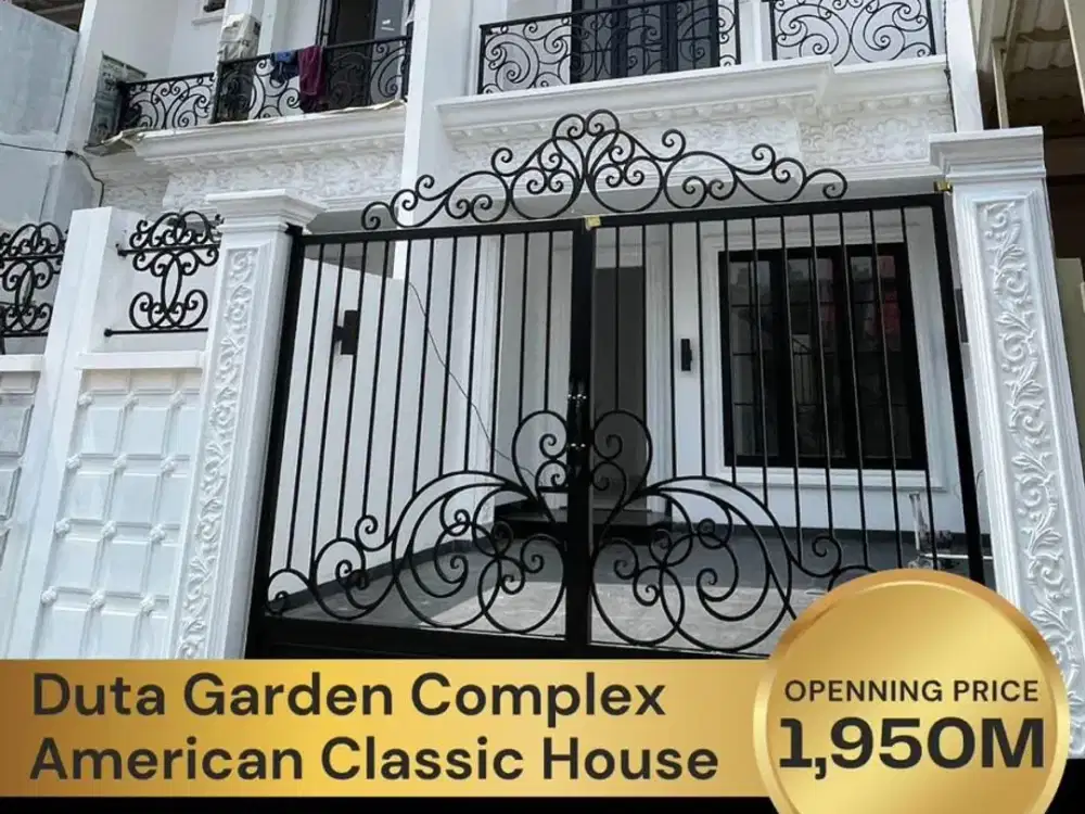 dijual rumah di duta garden furnished , siap huni