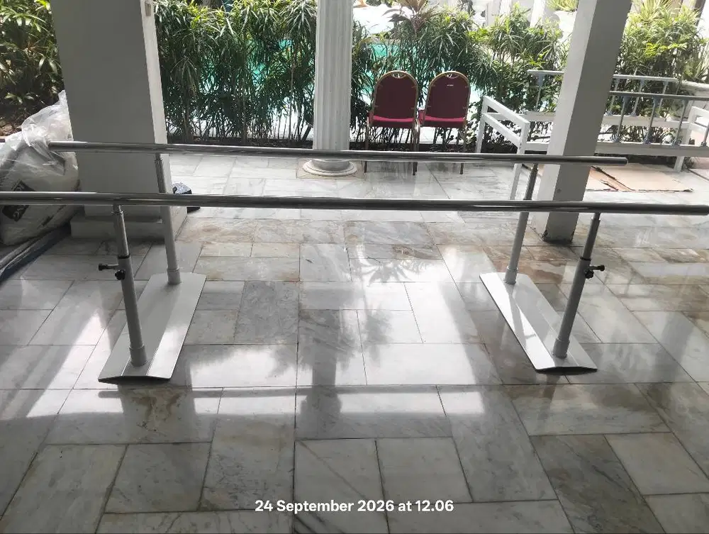 Pararell Bar Physiotherapy tinggi 69 cm, panjang 3 meter, stainless