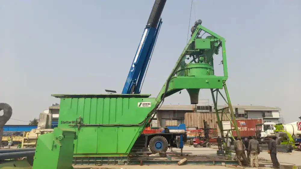 Batching Plant Wet Mix Mudah dipindahkan