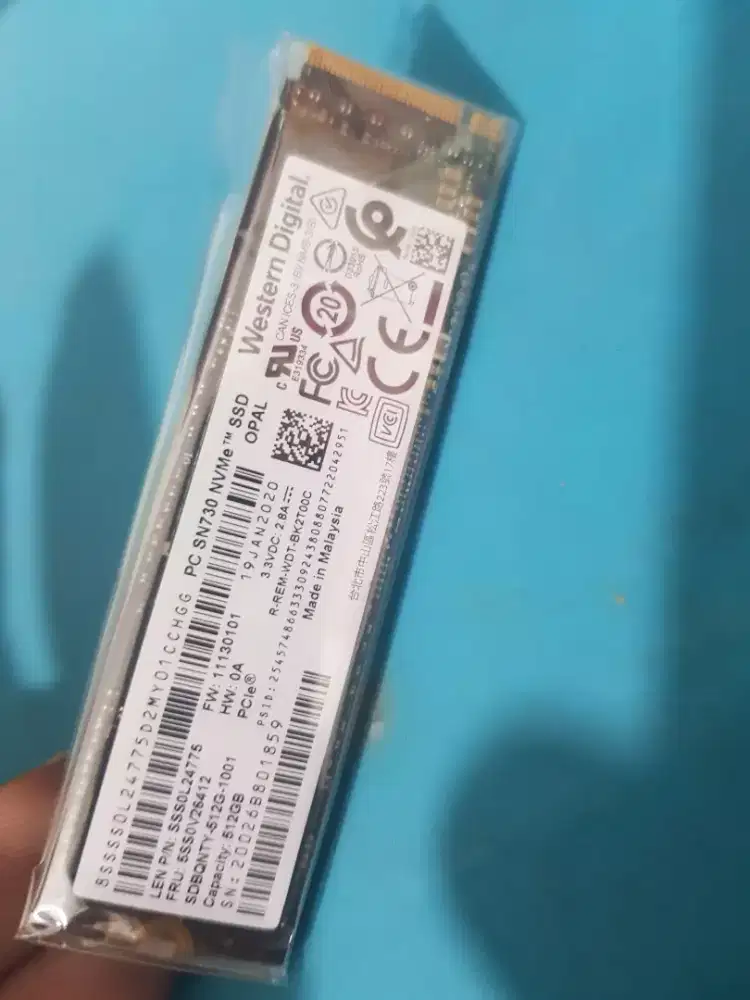 SSD 512GB merk WD normal garansi