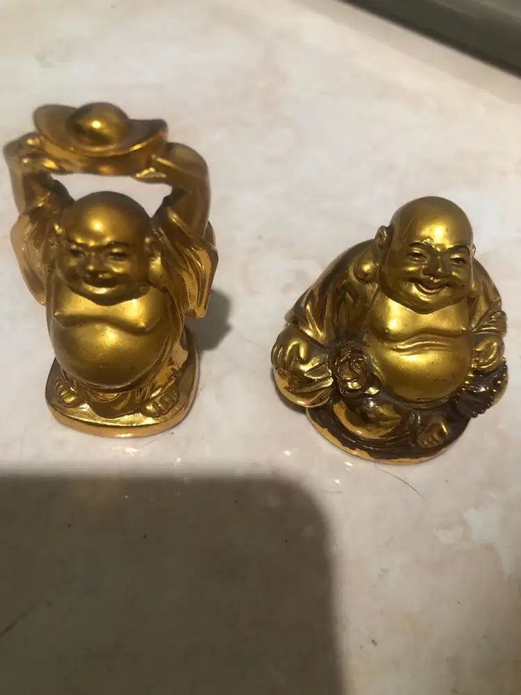 Patung Budha mini gold