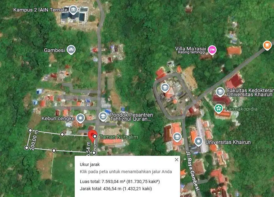 Dijual Tanah Di Gambesi Ternate