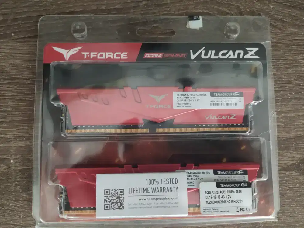 Memory PC DDR 4 T-force vulcanz 2666 mhz 8gb