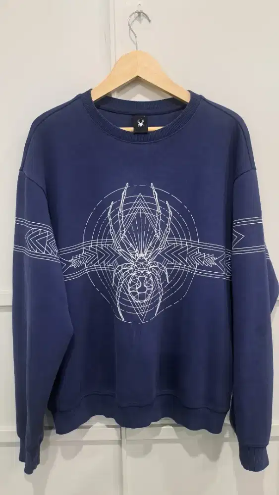 Sweater Spider Original Biru