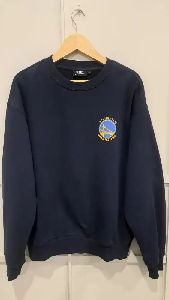 Sweater NBA GSW Biru
