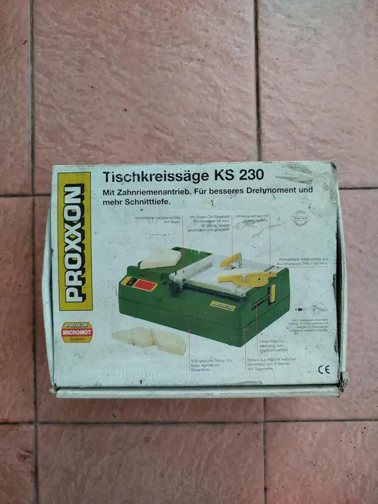 Portable saw gergaji meja proxxon ks230 made in europe