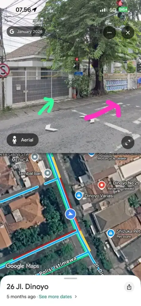 DIJUAL TANAH KOMERSIAL LOKASI STRATEGIS DI JL DINOYO SURABAYA