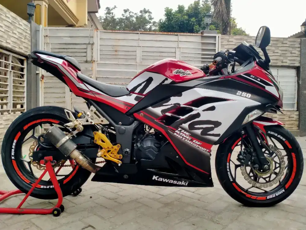Kawasaki Ninja Fi 250cc lengkap sehat segel keterangan detail dibawah