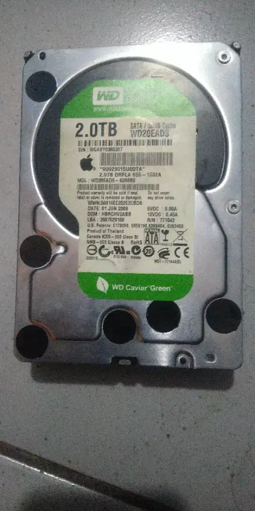 Jual Cepat Harddisk PC Merk WD Green 2TB