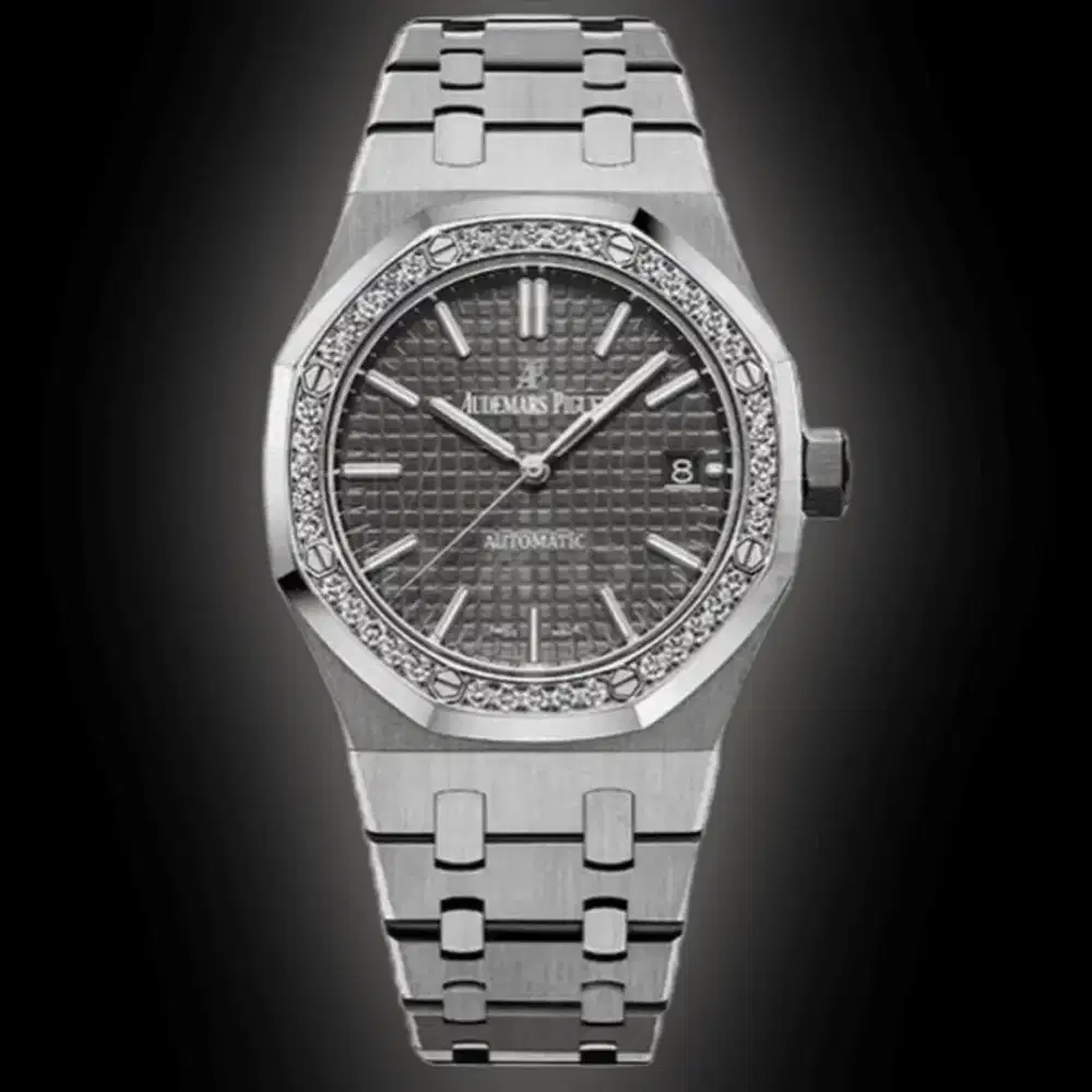 Audemars Piguet Royal Oak Diamond Bezel Grey Dial 37mm
