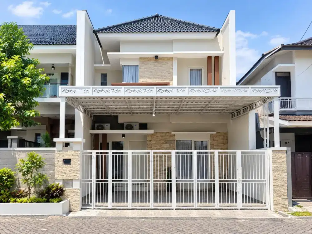 RUMAH MODERN FURNISHED 2 Lantai Di Villa Kalijudan Indah Mulyorejo Surabaya