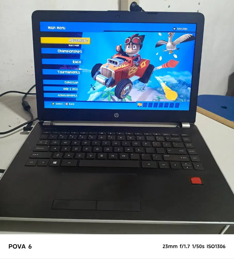 Laptop HP AMD A9/SSD/8gb DDR4/SSD/Double VGA/kantor,pelajar,usaha,cek