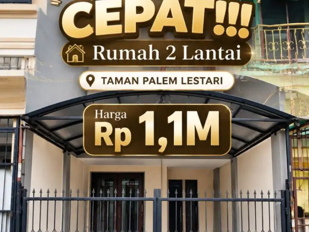 JUAL CEPAT RUMAH DI TAMAN PALEM LESTARI, CENGKARENG