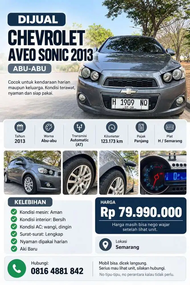 Chevrolet Aveo 2013 Bensin