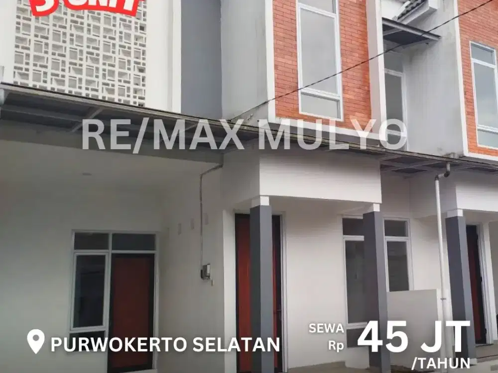 Disewakan Rumah 2 Lantai Dekat Jalan Utama dan RS Area Purwokerto Selatan