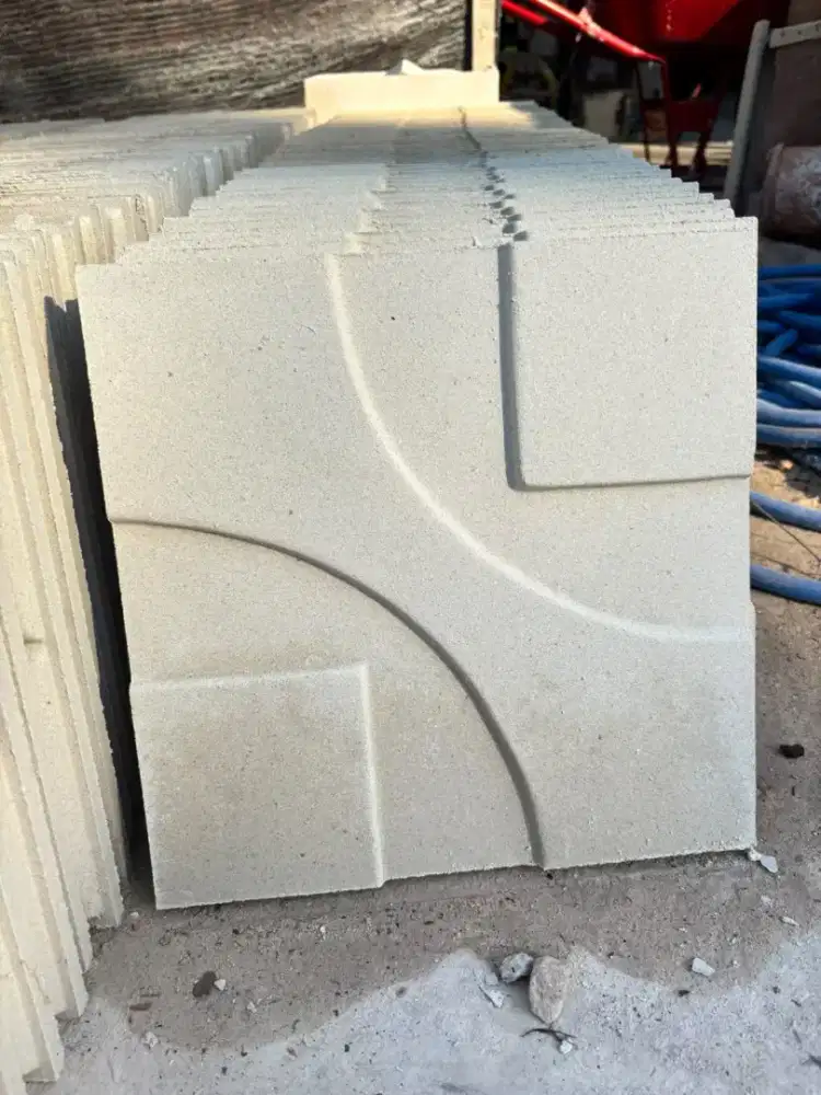 Wallpanel 3D beton ukuran 50x50cm