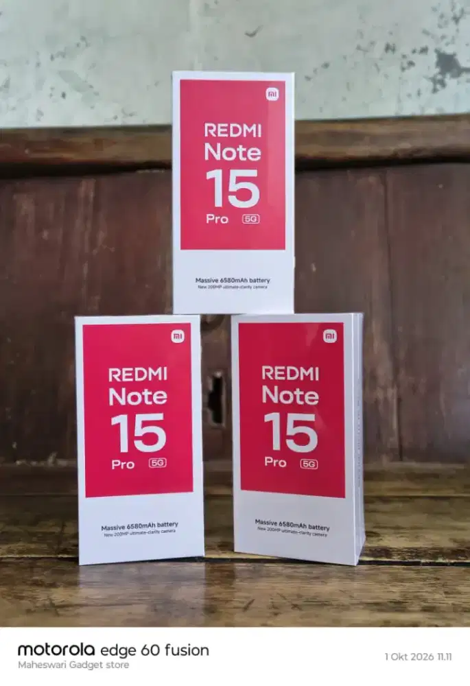 Redmi Note 15 Pro 12/512 Baru Garansi Resmi