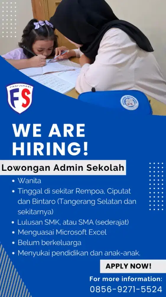 Lowongan Admin Sekolah (PKBM)