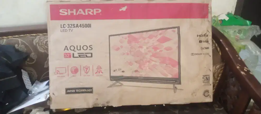 JUAL SMART TV 32 SHARP JEPANG KOMPLIT DUS