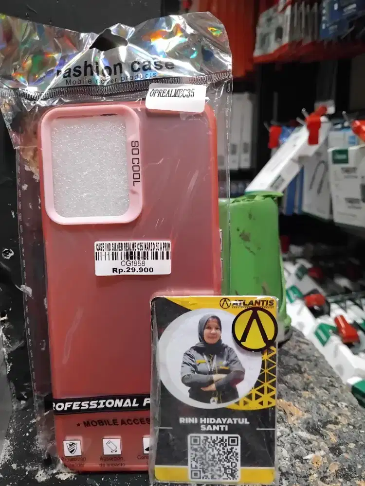 CASE IMD SILVER REALME C35 | NARZO PIRME | ATLANTIS DAHSYAT